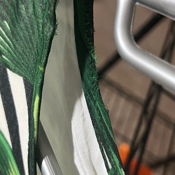 Ashro Abiola Draped Palm Print Tropical Hi Low top. Sz XL - Picture 4 of 6